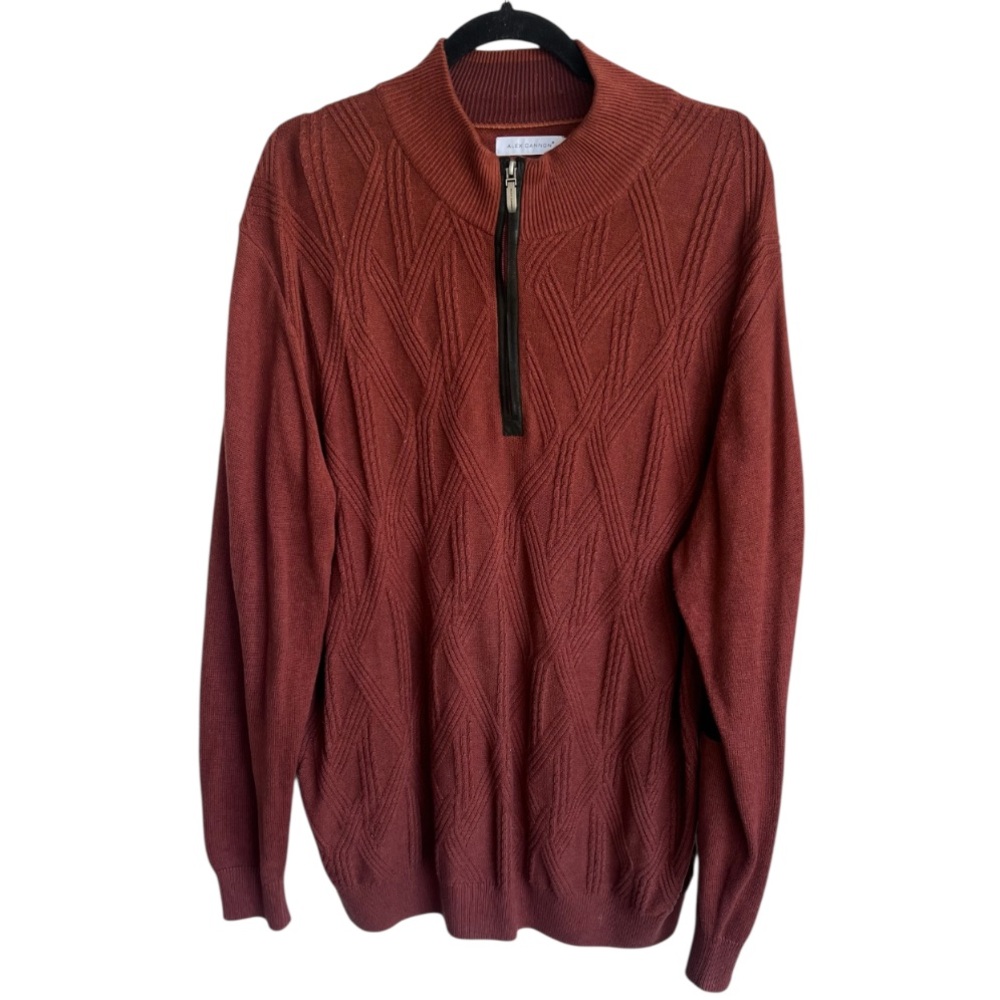 Alex Cannon Mock Neck Quarter Zip Sweater